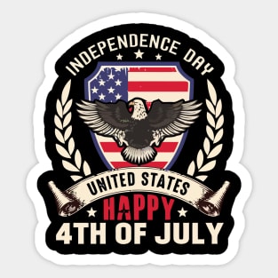 Independence Day 4th Of July Sticker